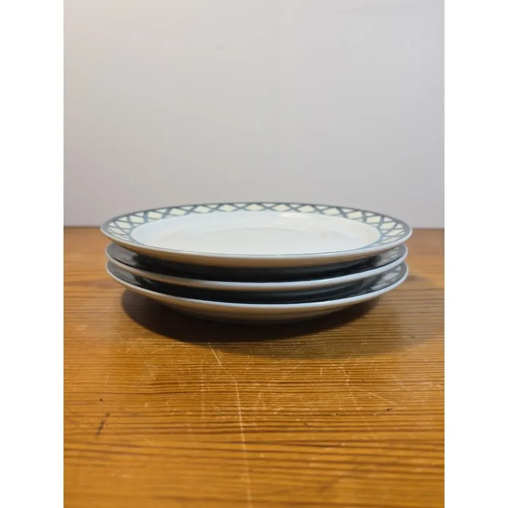 Dansk Nordic Garden Floral Lattice Saucers (Set of 3)